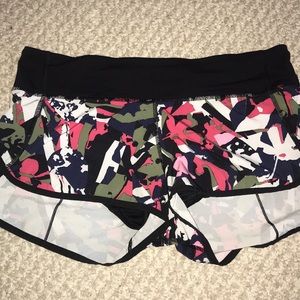 LULULEMON SPEED SHORTS
